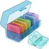 WELLGRO Tablettenbox 7 Tage 2 Fächer – Pillenbox mit großen Produktbild-Vorschau 1