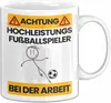 Fußballspieler Tasse Geschenk Lustiger Spruch Geschenkidee Produktbild-Vorschau 1