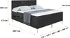 ALTDECOR  Boxspringbett mit Silber Füßen, Matratze und Produktbild-Vorschau 6
