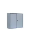 Schiebetürenschrank Aktenschrank Sideboard aus Stahl Grau Produktbild-Vorschau 1
