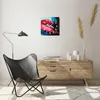 Wanduhr - Quadrat - Glasuhr - Lippen Gesicht Frau - 30x30cm Produktbild-Vorschau 6
