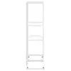 vidaXL Blumenständer 4-Etagen 43x22x76 cm Weiß Metall Produktbild-Vorschau 4