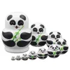 10 Stück Holz Panda Russische Matroschka Matroschka Produktbild-Vorschau 6