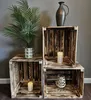 3-er Set Vintage Holzkisten Geflammt – 50x40x30 cm (3 Produktbild-Vorschau 1