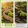 Clôture en bois FIVMEN à bordure roulée, 200 cm de long, 10 Voir les images du produit 4