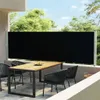vidaXL Marquise latérale extensible 140x600 cm Noir Voir les images du produit 8