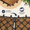 CASARIA® Holzfliesen FSC®-zertifiziertes Akazienholz 2m² Produktbild-Vorschau 3