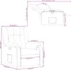 Fauteuil inclinable Rouge bordeaux Similicuir Voir les images du produit 11