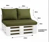 Palettenkissen Set 120 x 60 x 10 cm + 2 x 50 x 40 cm – Produktbild-Vorschau 1