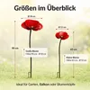 Gartendeko 2 Stück Gartenstecker Vogeltränke Winterfest, Produktbild-Vorschau 7