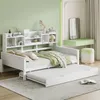 Divano letto Sweiko 90x200CM in legno massiccio, letto Anteprima dell’immagine prodotto 2