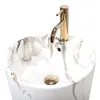 Umywalka Ceramiczna Wolnostojąca Blanka Marble Marmur Podgląd zdjęcia produktu 4
