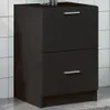 vidaXL Waschbeckenunterschrank Schwarz 40x37x59 cm Produktbild-Vorschau 2