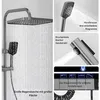 Duschsystem Schwarz mit Thermostat & LED-Display – Produktbild-Vorschau 3
