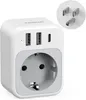 TESSAN Adapter podróżny z 1 gniazdem USB-C i 2 gniazdami Podgląd zdjęcia produktu 1