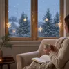 Lichterkette Lichtervorhang Schneeflocke LED Batterie Timer Produktbild-Vorschau 9