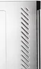 A close-up view of the side of a stainless steel appliance, showing ventilation slits. Podgląd zdjęcia produktu