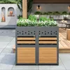 MERAX Mülltonnenbox Abschließbar Müllcontainer mit Produktbild-Vorschau 1