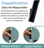 Image shows a faucet with two spray modes and descriptive text. Produktbild-Vorschau