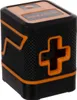A close-up studio shot of a black and orange laser level. Náhľad obrázku produktu