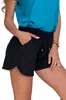 Damen Shorts Jogginghose Shorts Schwarz Gebunden Bequem Produktbild-Vorschau 3