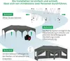 EUGAD Pavillon 3x6 m faltbar, Pop-Up Faltpavillon Produktbild-Vorschau 5