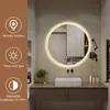 AIORBER LED koupelnové zrcadlo, kulaté, s osvětlením, Náhled obrázku produktu 3