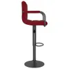 vidaXL Tabouret de bar 2 pcs. Velours rouge vin Voir les images du produit 5