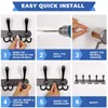 2 Stück Kleiderhaken Wand mit 5 Haken, Hakenleiste, Produktbild-Vorschau 6
