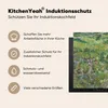 KitchenYeah© Herdabdeckplatte Grasige Wiese mit Blumen und Produktbild-Vorschau 6