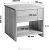 Krok Wood Nachttisch Julia aus Massivholz in Eiche 40x40x40 Produktbild-Vorschau 5