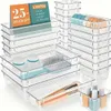 JustValue Lade Organizer Set - 25-delig - Transparant - Productafbeelding-voorbeeld 1