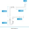 Bächlein G 1 1/4 Zoll Raumsparsiphon fürs Badezimmer - 32 Produktbild-Vorschau 4