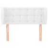 The Living Store Kopfteil mit Ohren Weiß 83x23x78/88 cm Produktbild-Vorschau 3