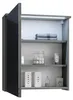 Spiegelschrank DUO 60 Grau mit LED Beleuchtung, Steckdose Produktbild-Vorschau 5