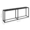 vidaXL Tavolino da salotto nero 200x35x75,5 cm in vetro Anteprima dell’immagine prodotto 6
