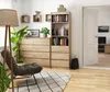 Regał R60 AKORD Dąb Sonoma 3 szuflady 180x60x35 cm Podgląd zdjęcia produktu 9