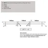 Diagram showing the assembly of a curtain rod. Anteprima dell’immagine prodotto