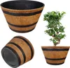 Kvetináč KADAX Barrelbloom 53 cm svetlohnedý Náhľad obrázku produktu 1
