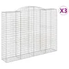 The Living Store Gabionen mit Hochbogen 3 Stk. Produktbild-Vorschau 2