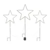 Three star-shaped garden lights with LED lights. Produktbild-Vorschau