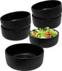 1.04 Saladier noir mat en set de 6 - Ø 15 cm - Bol à soupe Voir les images du produit 1
