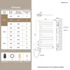 Elektrischer Handtuchheizkörper 1041 × 500 mm, 600 W, Produktbild-Vorschau 7