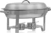 Chafing dish ovale in acciaio inox da 5 litri, Anteprima dell’immagine prodotto 1