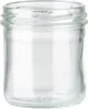 A clear glass jar with a threaded rim, shown against a white background. Náhľad obrázku produktu