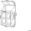 BELIANI Mini-Gewächshaus Hellbraun Holz u. Polycarbonat 3 Produktbild-Vorschau 3