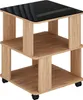 Couchtisch Vicco Velito Goldkraft Eiche/Schwarz 50 x 50 cm, Produktbild-Vorschau 1