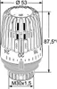 Heimeier Thermostatkopf Modell K 7000-00.500, Nullstellung, Produktbild-Vorschau 3