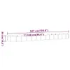vidaXL Hochbeet Verzinkter Stahl 507x100x36 cm Anthrazit Produktbild-Vorschau 6