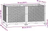 vidaXL Zvýšené lůžko 80x40x38 cm polypropylenové Náhled obrázku produktu 7